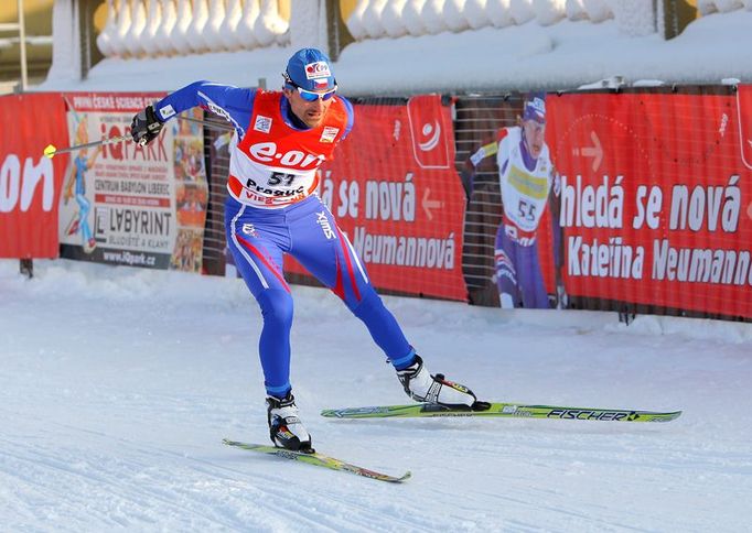 Pražská lyže 2009: Jedenatřicetiletý Jiří Magal (Česko) skončil v kvalifikaci předposlední, se ztrátou 15 vteřin na vítěze Devona Kershawa z Kanady