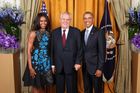 Zeman v New Yorku uctil památku obětí terorismu z 11. září, viděl se i s Obamou