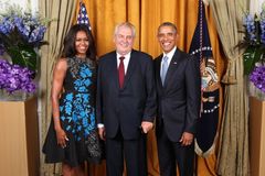 Zeman v New Yorku uctil památku obětí terorismu z 11. září, viděl se i s Obamou