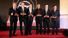 Zlatý volant 2016: Mika Häkkinen, Jan Kopecký, Adam Lacko, Vladimír Vitver, Adam Kout a Václav Fejfar