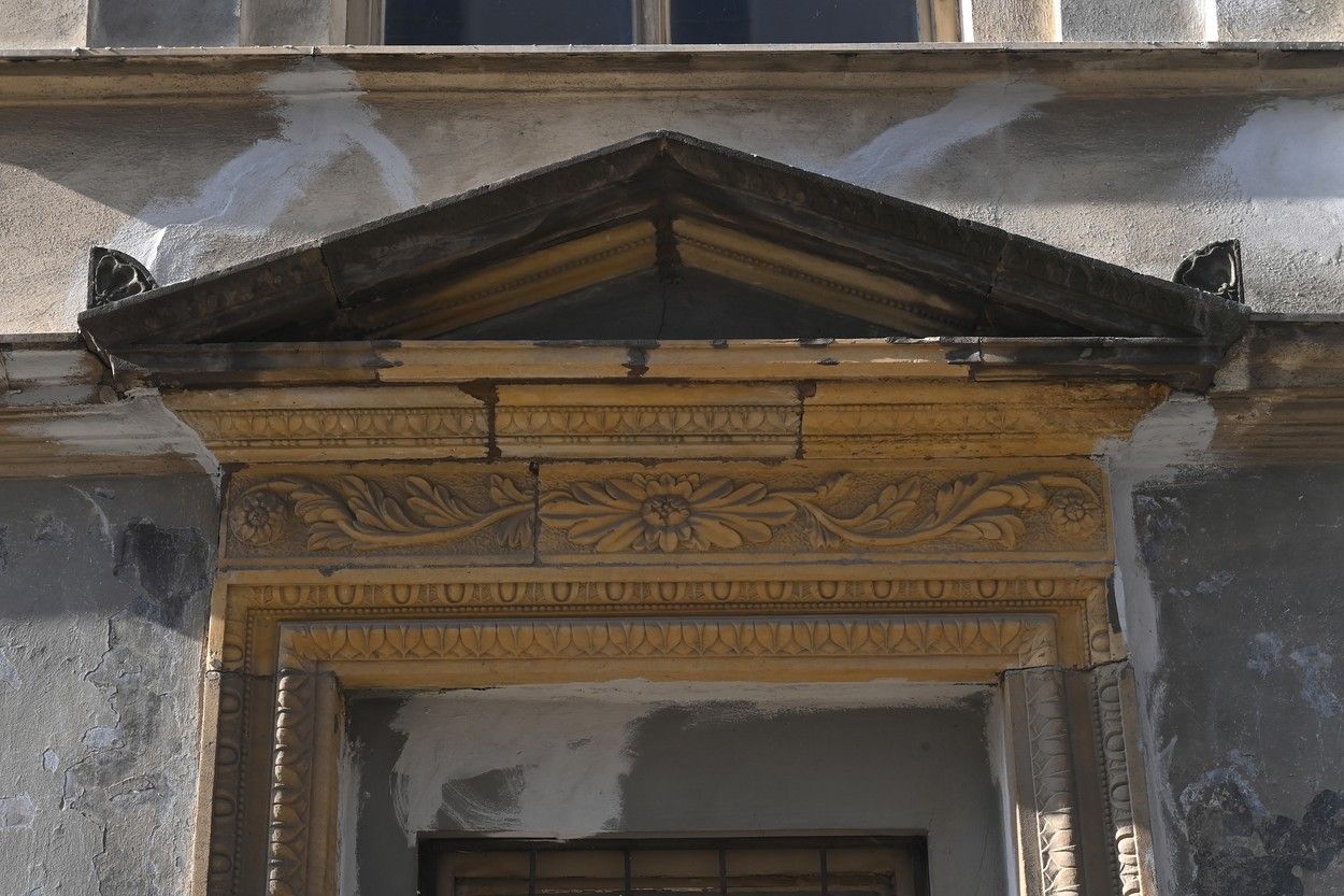 Bývalá synagoga Bet ha-midraš v Demelově ulici, 10. února 2023, Prostějov.