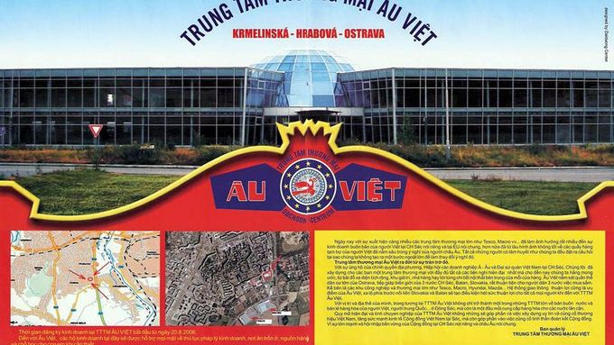 Oznámení o chystaném projektu supermarketu Au Viet vyšlo ve vietnamsky tištěných časopisech v Česku i v cizině.