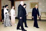 Prezident s chotí Livií se setkal s japonským císařem Akihitem a císařovnou Mičiko.