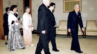 Prezident s chotí Livií se setkal s japonským císařem Akihitem a císařovnou Mičiko.