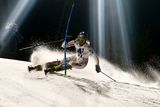 Šárka Strachová bojuje ve večerním slalomu Světového poháru ve Flachau. Letošní sezona patřila k těm podařenějším, i když na bednu zase nedosáhla.