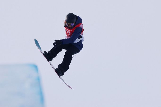 2022 Beijing Olympics - Snowboard - Women's Halfpipe Qualification Run 1 - Genting Snow Park, Zhangjiakou, China - February 9, 2022. Sarka Pancochova of Czech Republic in