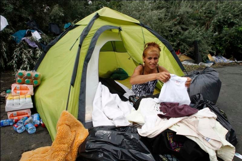 Ilegální romská osada ve Francii
