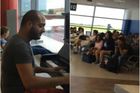 Klavírista na pražském letišti se stal hitem internetu