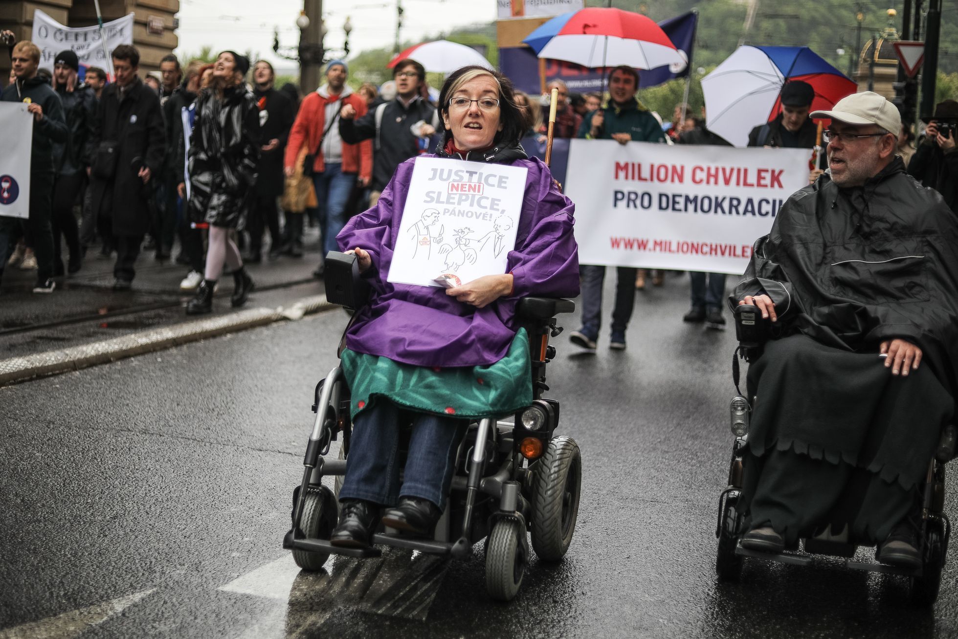 Protest / pochod / demonstrace proti jmenování Marie Benešové ministryní, Milion chvilek pro demokracii, Praha