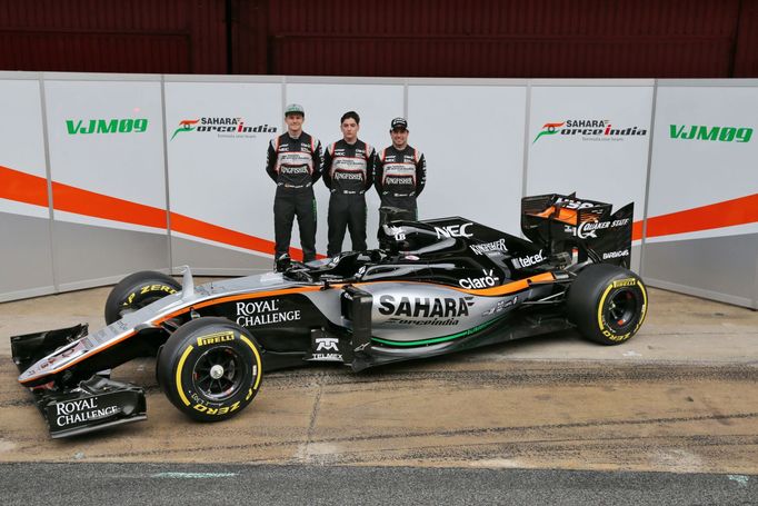 F1 2016: Force India VJM09 - Nico Hülkenberg, Alfonso Celis jr. a Sergio Pérez