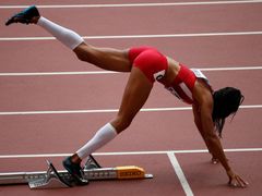 MS v atletice 2015, 400 m př. Ž:  Allyson Felixová, USA