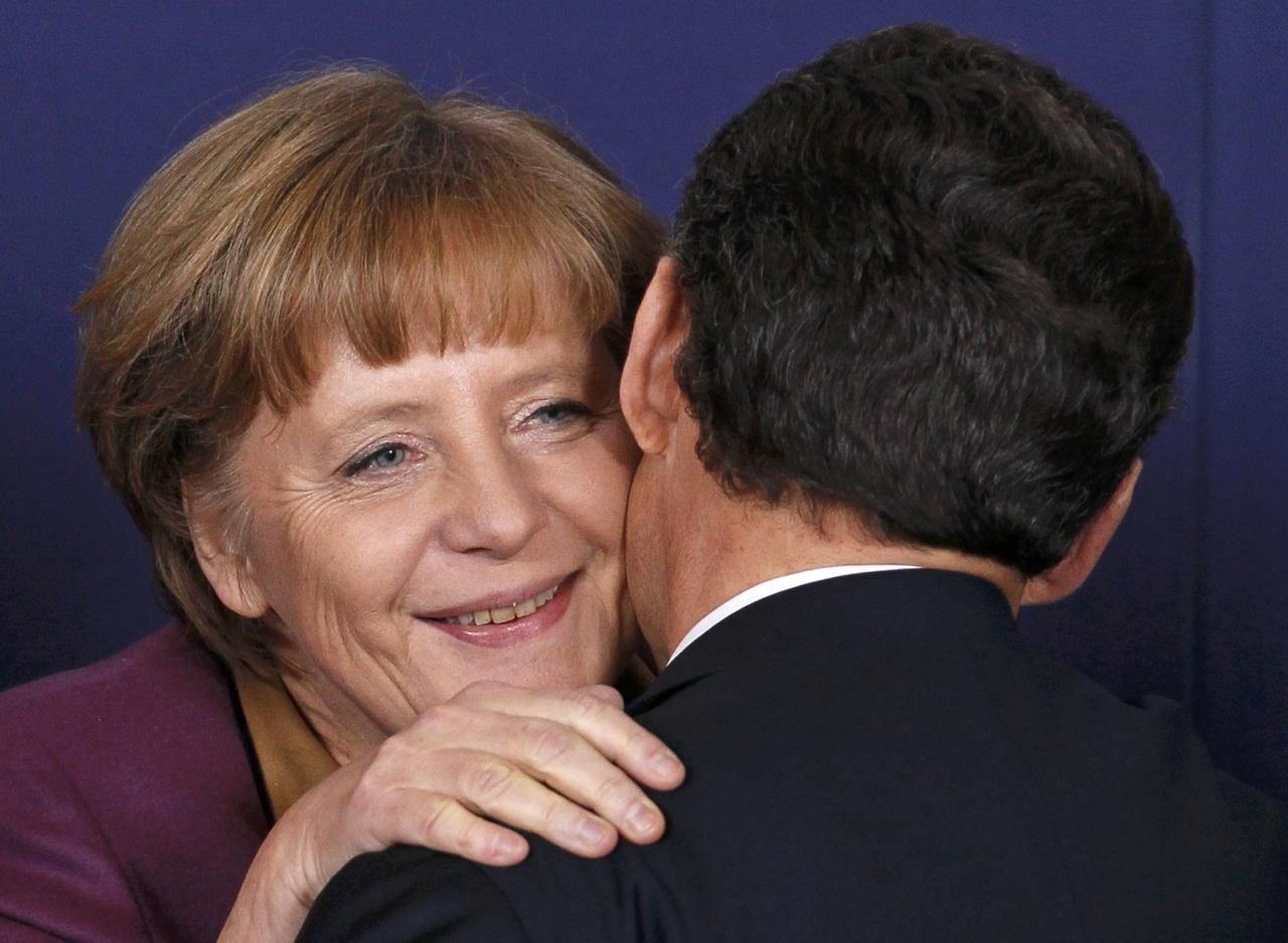 A. Merkelová vítá N. Sarkozyho