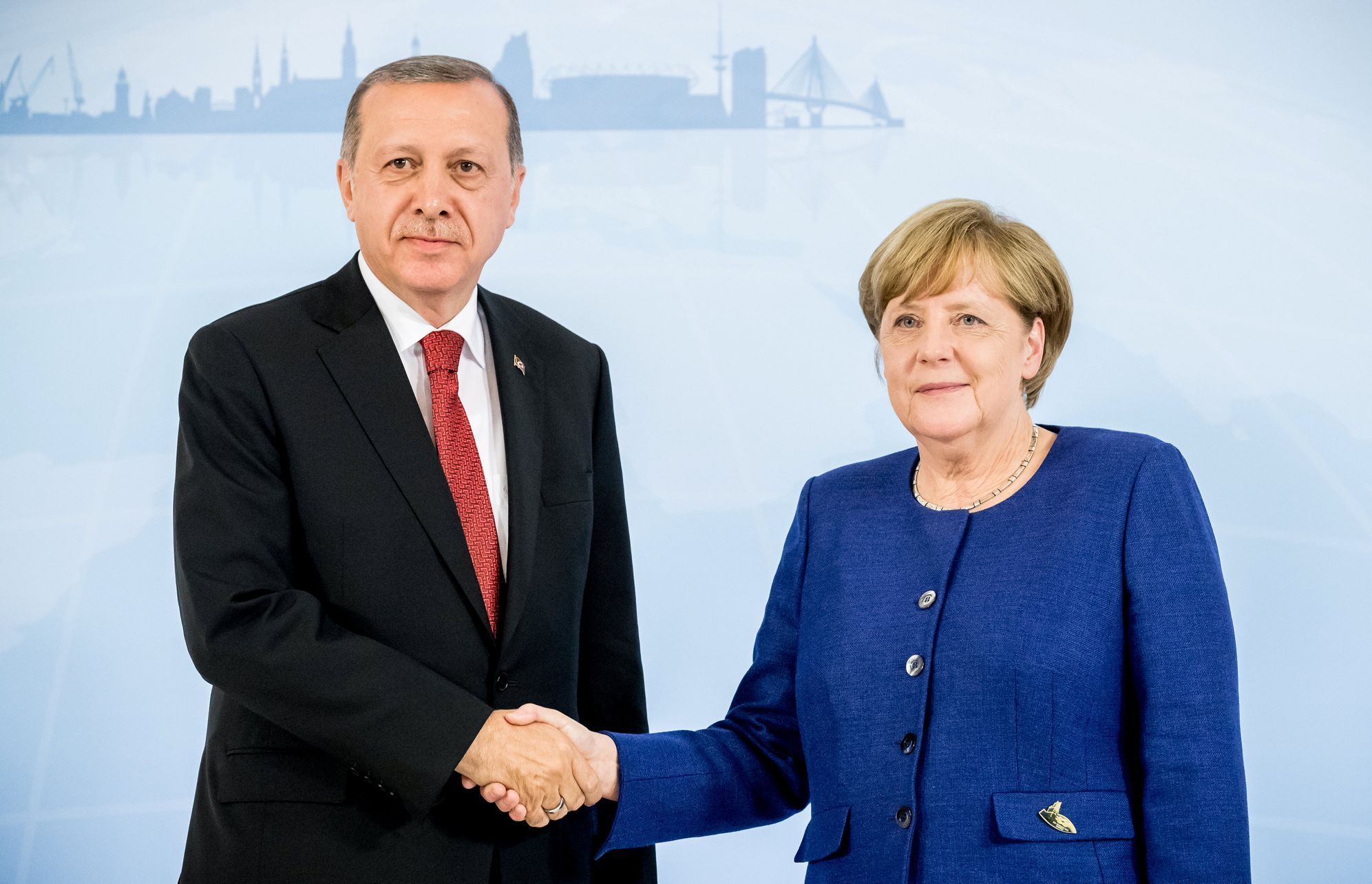 Summit G20-Merkelová a Erdogan