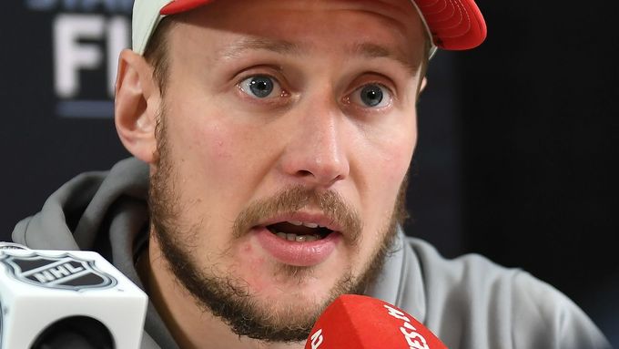 Vítek Vaněček po zisku Stanley Cupu s Floridou