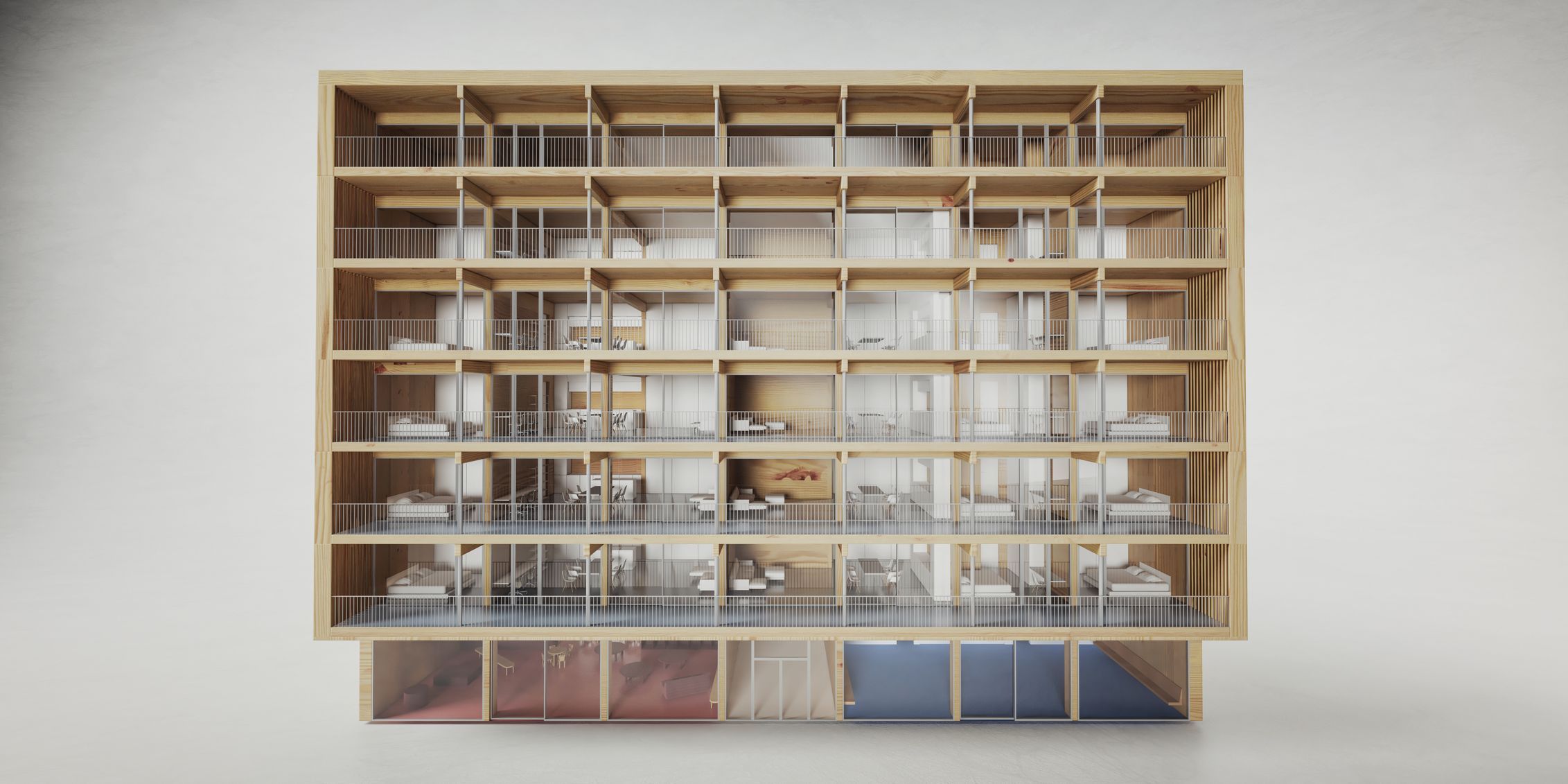 dřevěná bytovka, nedostupné bydlení, projekt, rodiny, architektura, design