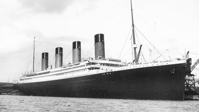 Titanic před odjezdem na svou první a poslední plavbu