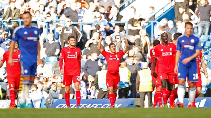 PL, Chelsea-Liverpool: Philippe Coutinho slaví gól na 1:1