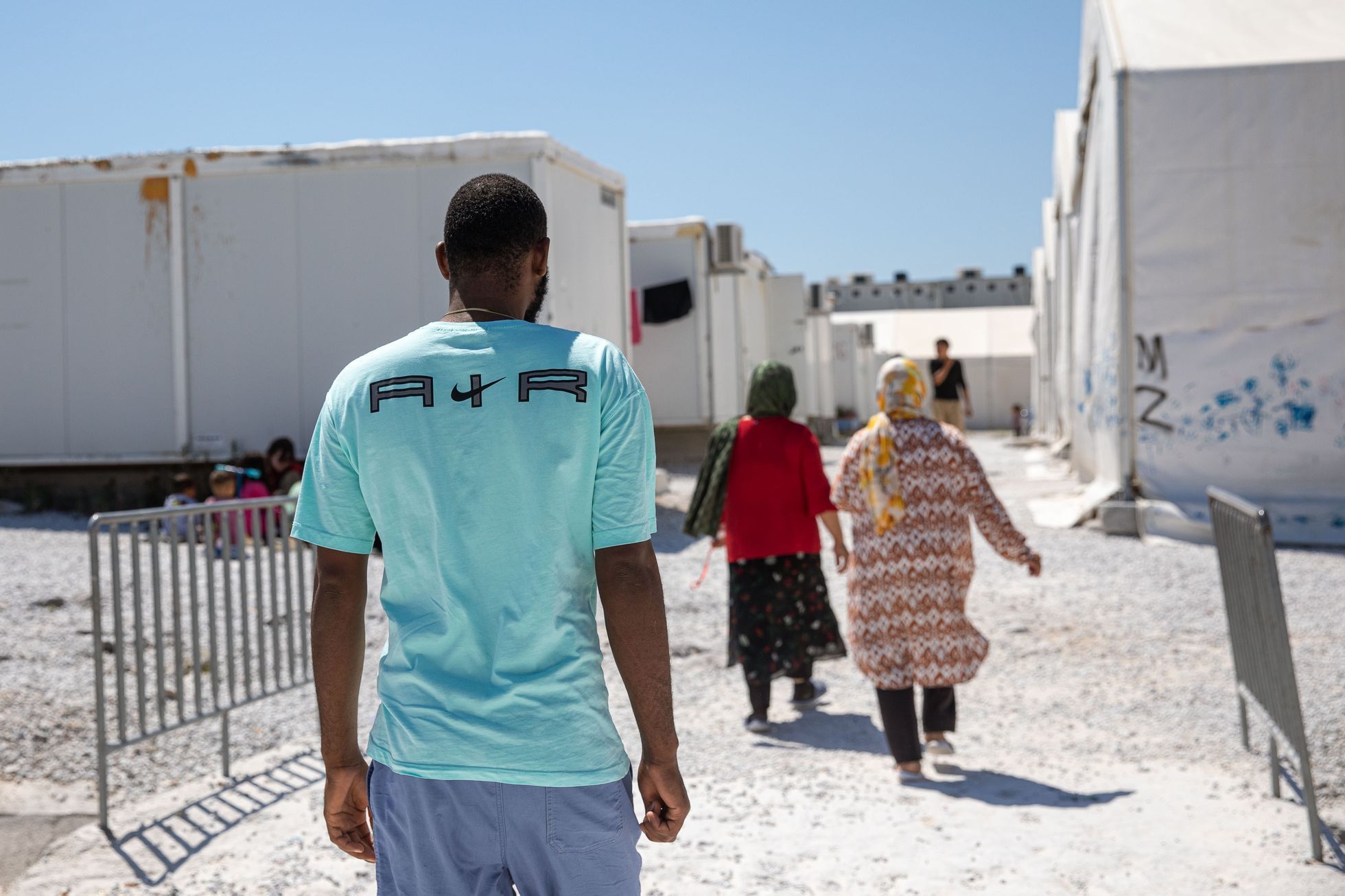 Uprchlický tábor Kara Tepe na ostrově Lesbos v Řecku, uprchlíci, migranti, uprchlická krize