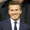 David Beckham na zápase Valencie - Paris St. Germain