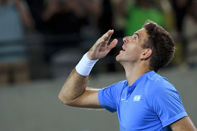 Juan Martín del Potro po vítězství nad Novakem Djokovičem v prvním kole olympiády 2016