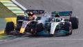 Max Verstappen, Red Bull a Lewis Hamilton, Mercedes v GP Brazílie F1 2022