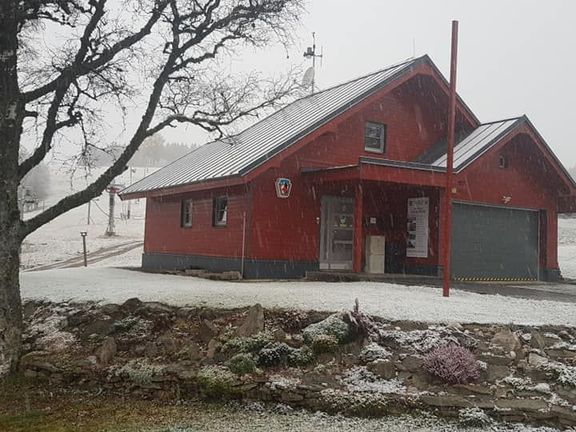 První letošní sníh na šumavské Kvildě (9. 11. 2019)