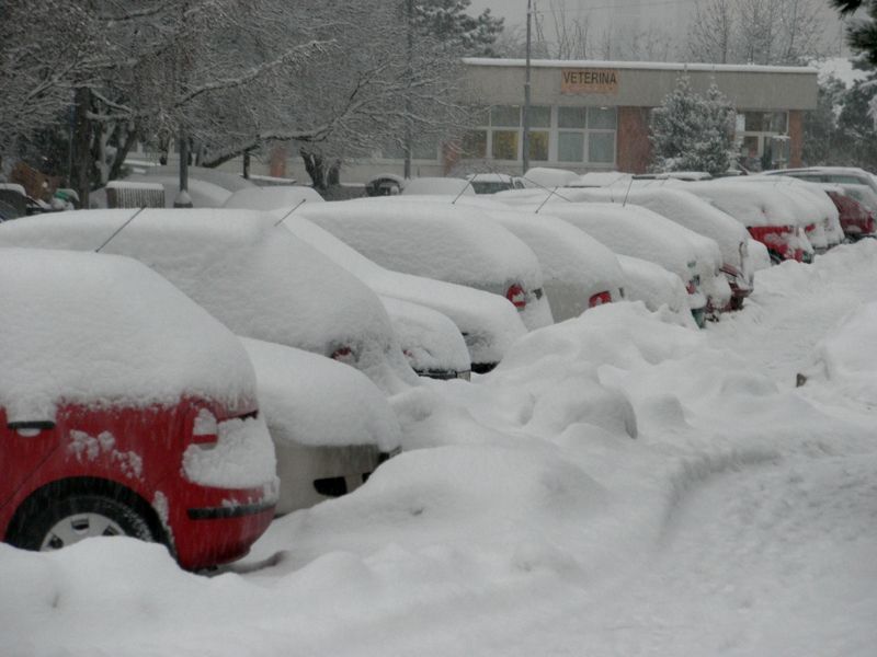 Sníh v Brně