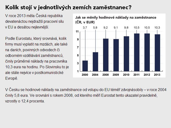 Jak se změnila česká ekonomika za prvních 10 let v EU