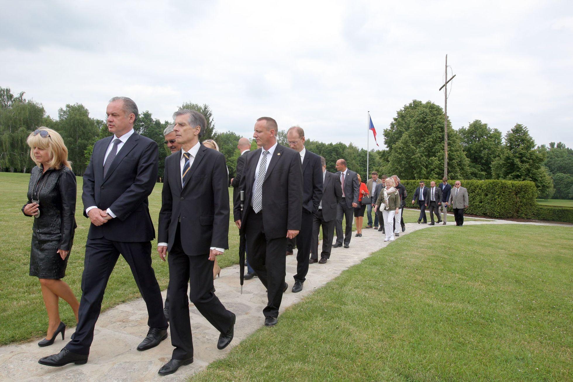 Andrej Kiska v Lidicích
