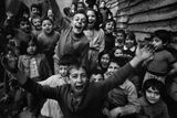 Děti hrající si ve čtvrti Tophane, Istanbul, 1986