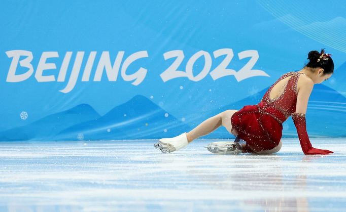 Pád krasobruslařky Zhu-ji, ZOH Peking 2022