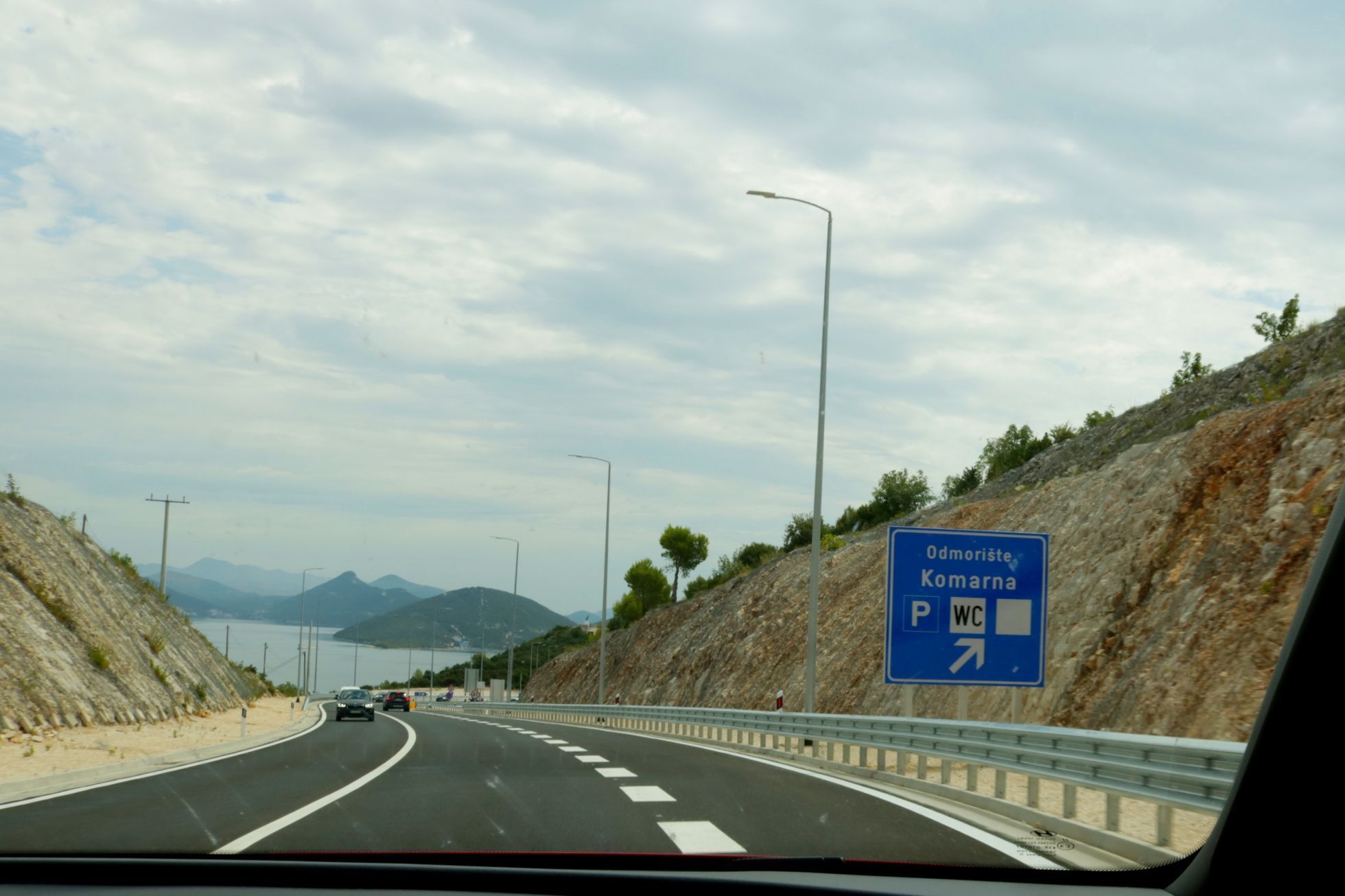 Reportáž Chorvatsko most Pelješac Hyundai Tucson srpen 2022