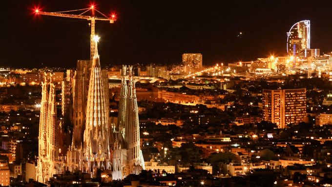 Sagrada Familia v Barceloně.