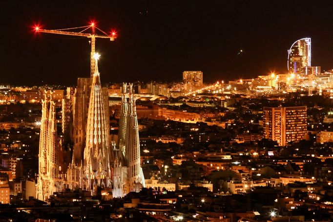 Sagrada Familia v Barceloně.