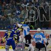 Hokej, extraliga, Zlín - Plzeň: bitka