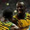 MS v atletice 2013, 100 m - finále: Nesta Carter a Usain Bolt