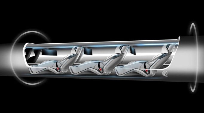 Hyperloop aneb rychlosmyčka na přepravu lidí.