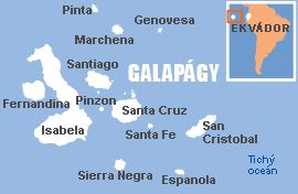 Mapa - Galapágy