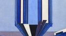 František Kupka: Tvar modré A II, 1919–1924, olej, plátno, 68 x 68 cm