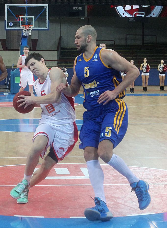 Eurocup: Nymburk - Chimki Moskva (Ilievski, Popovič)