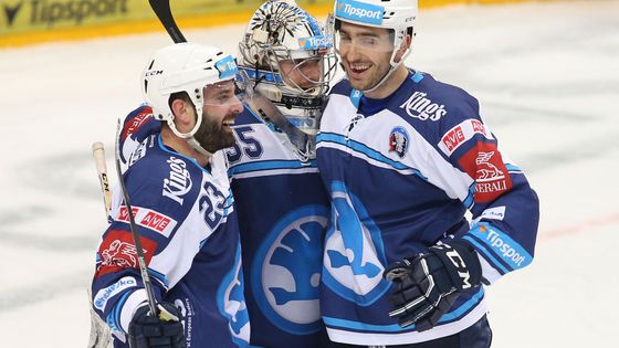 Plzeň slaví postup do předkola play off a konečnou devátou pozici po základní části.