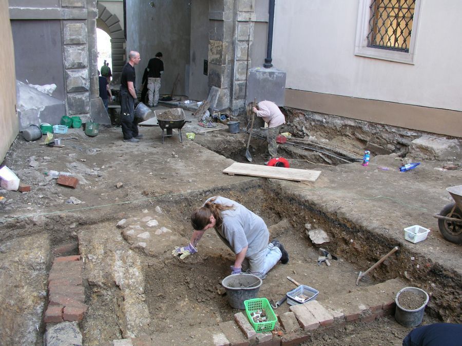 Archeologické výkopy v Jiřské ulici
