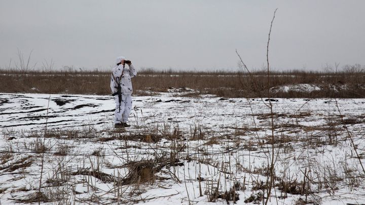 Snímky z fronty: Ukrajinští vojáci se v kamuflážních oblecích chystají na možný střet; Zdroj foto: Reuters