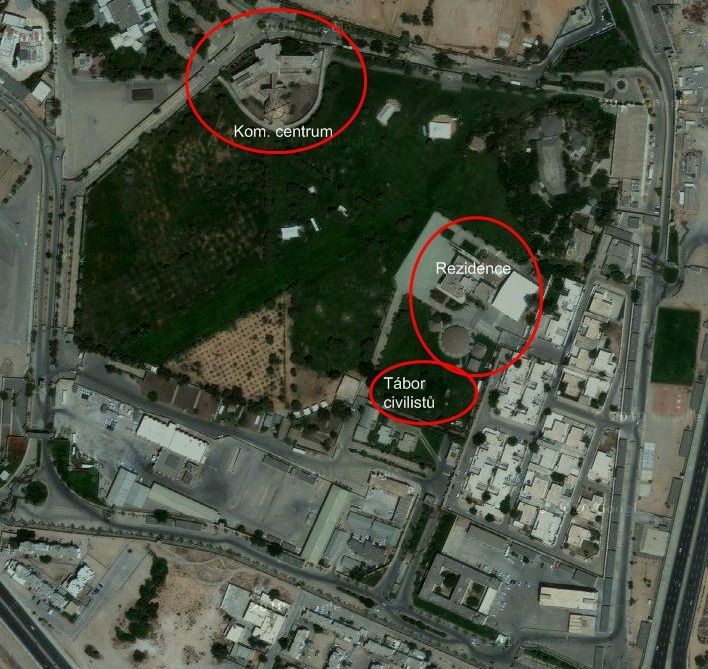 Kaddáfího pevnost Báb al-Azízíja