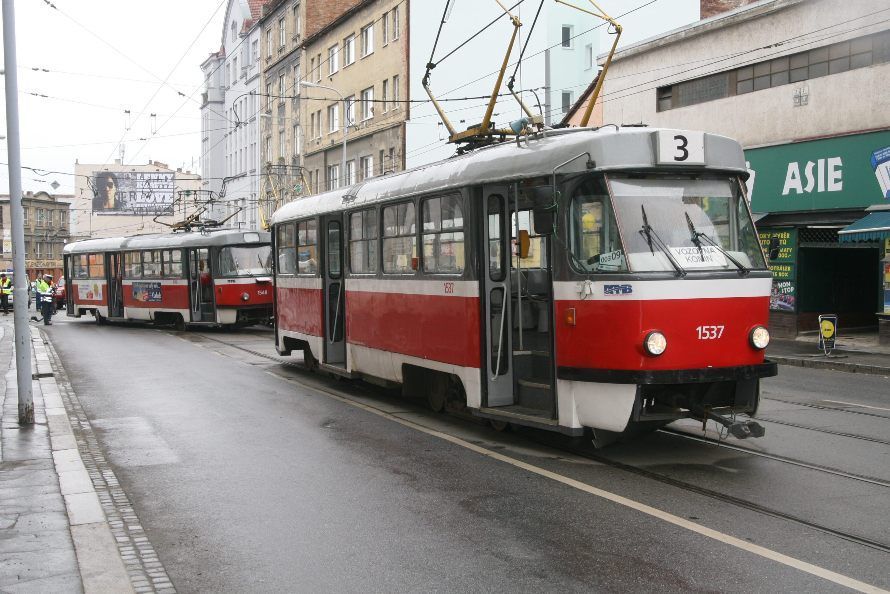 V Brně se ráno srazily dvě tramvaje