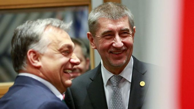 Andrej Babiš a Viktor Orbán.