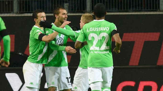 Radost hráčů Wolfsburgu