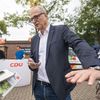 Německo povodně a volby - volební meeting CDU - Christian Nienhau, město Hagen