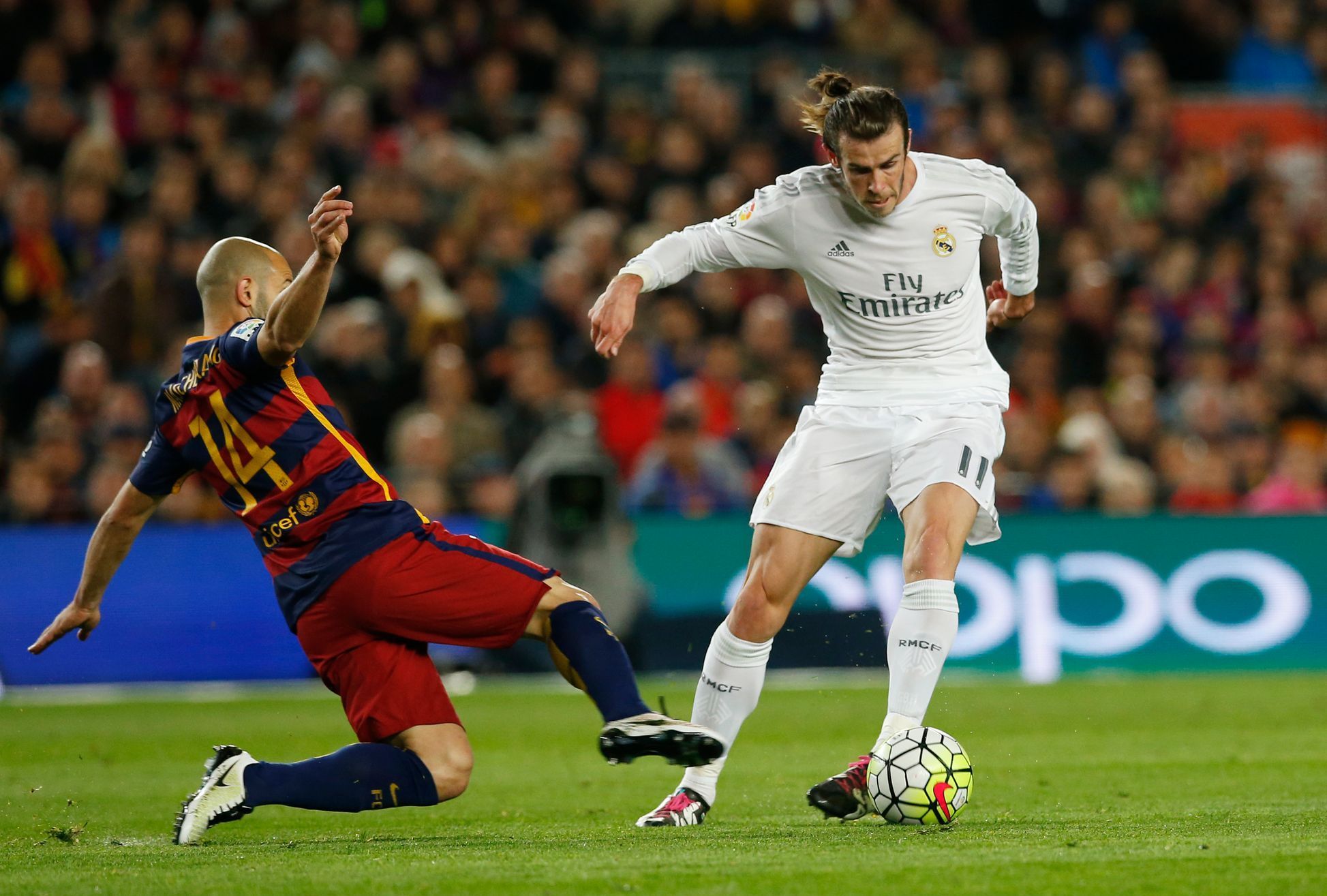 Barcelona-Real: Javier Mascherano - Gareth Bale