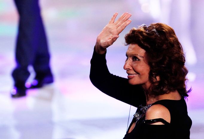 Herečka Sophia Loren na akci Česká Miss 2014.